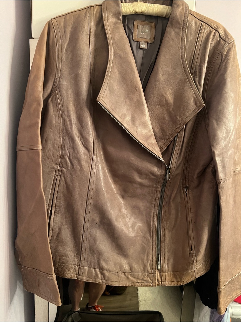 J Jill Leather Biker Jacket